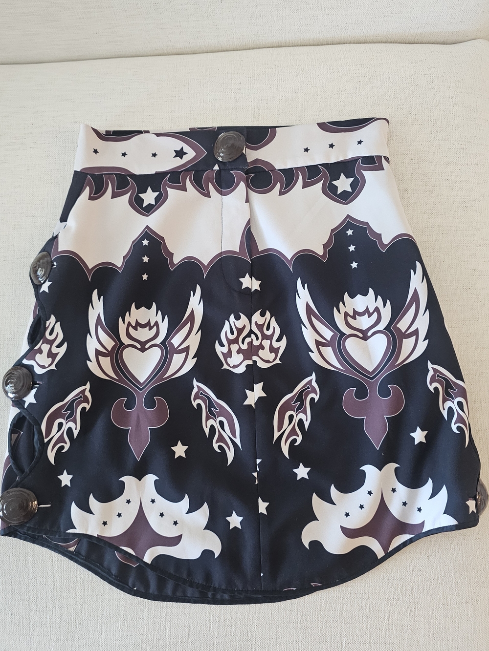 project RUNWAY SHANTALL LACAYO COWGIRL A-Line CUT OUT SKIRT SZ L